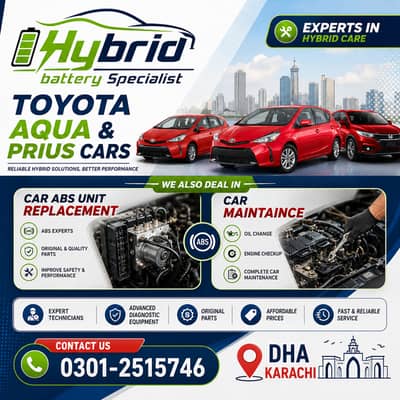 Toyota Aqua Prius ABS Control Module - Hybrid Battery Cell Replacement