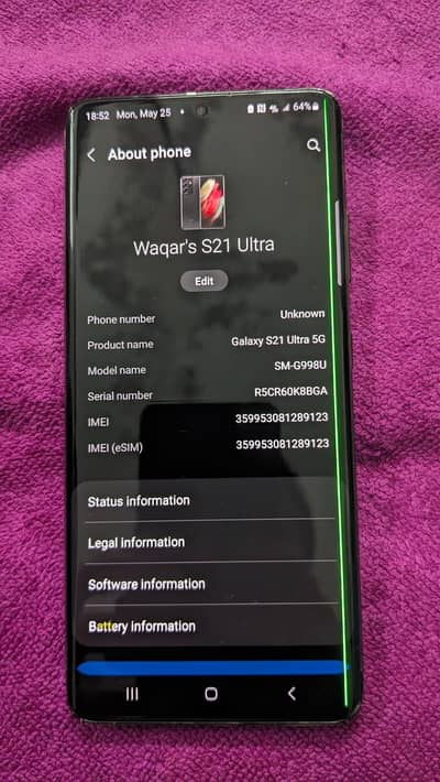 Samsung Mobile S21 Ultra 12 128
