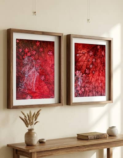original horse miniature paintings