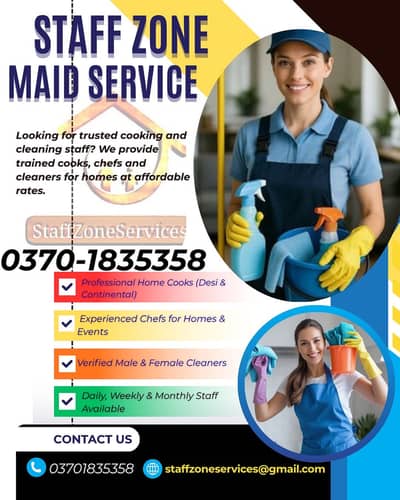 Maids, Helpers, Babysitters, Caretaker, Housekeepers, Nursing staff
