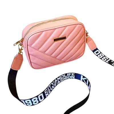 pink quilted crossbody bag