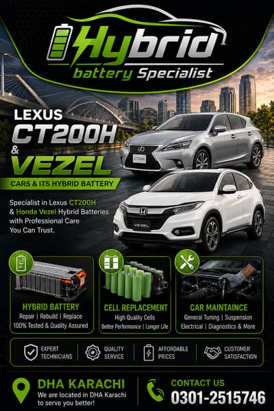 Hybrid battery Honda Vezel Lexus CT200h - Cell Replacement Maintaince