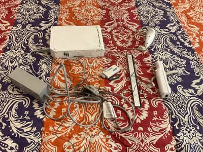 Nintendo Wii used console with games with nunchucks controller