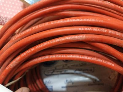 Pakistan Cable Wire 16 SQ MM 450/750 Volts (oridgnal)