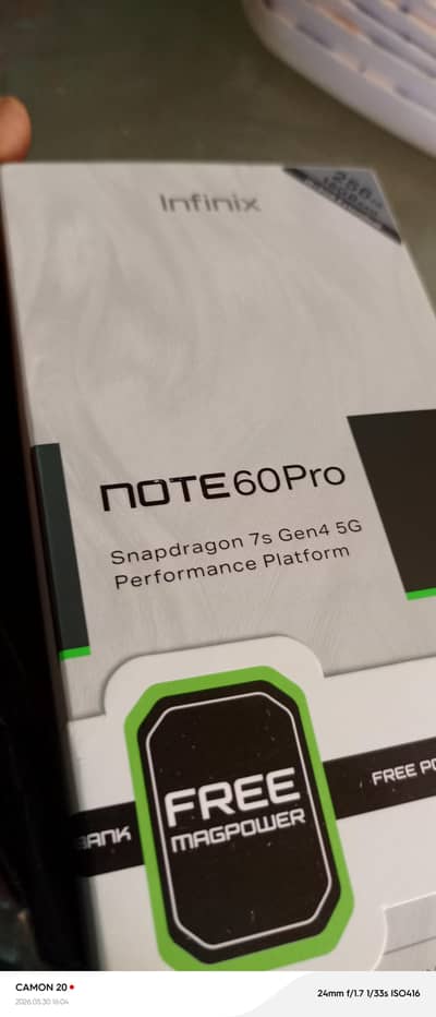 Infinix Note 60 Pro 5g with all accesories