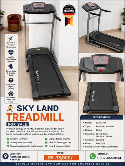 SKY LAND Treadmill for Sale