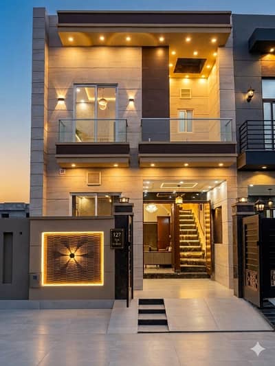 3 Marla Brand New Luxury House For Sale In Ali Block Al Kabir Town Phase 2 Near Ring Road