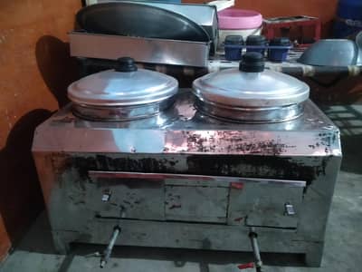 fries all set for shop with machine