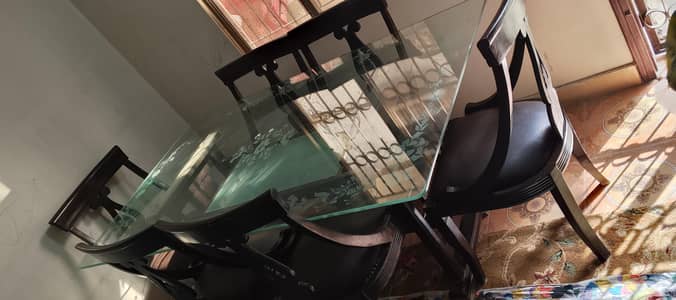Wooden chairs and Dining table