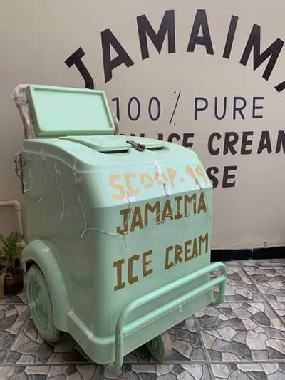 Ice cream Push Cart for Immediate Sale.
