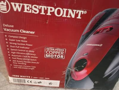 Westpoint deluxe vaccum cleaner 1500w (WF-245) with complete box