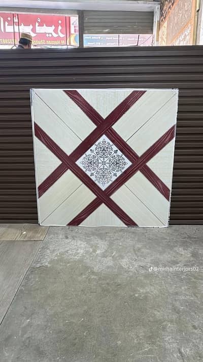 Ceiling 2x2-Office ceiling design-Gola border-Spanish work-Pop ceiling