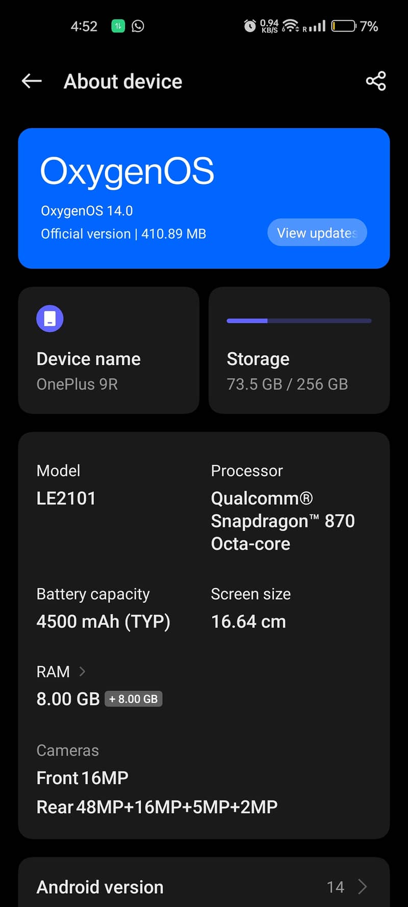 One Plus 9R 2