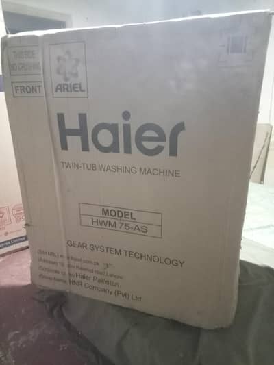 haier washing machine 2in 1 for sale box pack hai