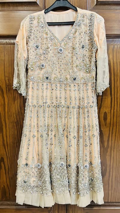  Luxury Peach Embellished 3-Piece Formal Dress 