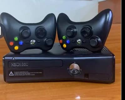 xbox 360s with 2 wireless controller 250gb