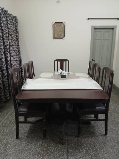 Dinning Table (8 Chairs]