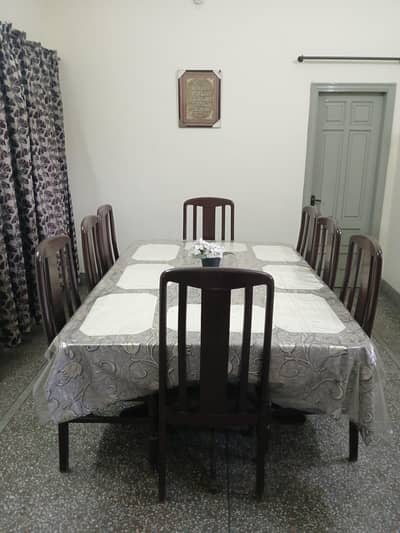 Dinning Table (8 Chairs]
