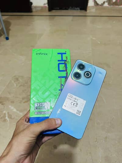 Infinix Hot 40i pta proved 12 /128 with complete box best battery