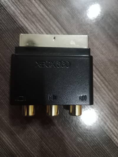 Official Xbox 360 RGB Scart to 3 RCA Composite AV Adapter
