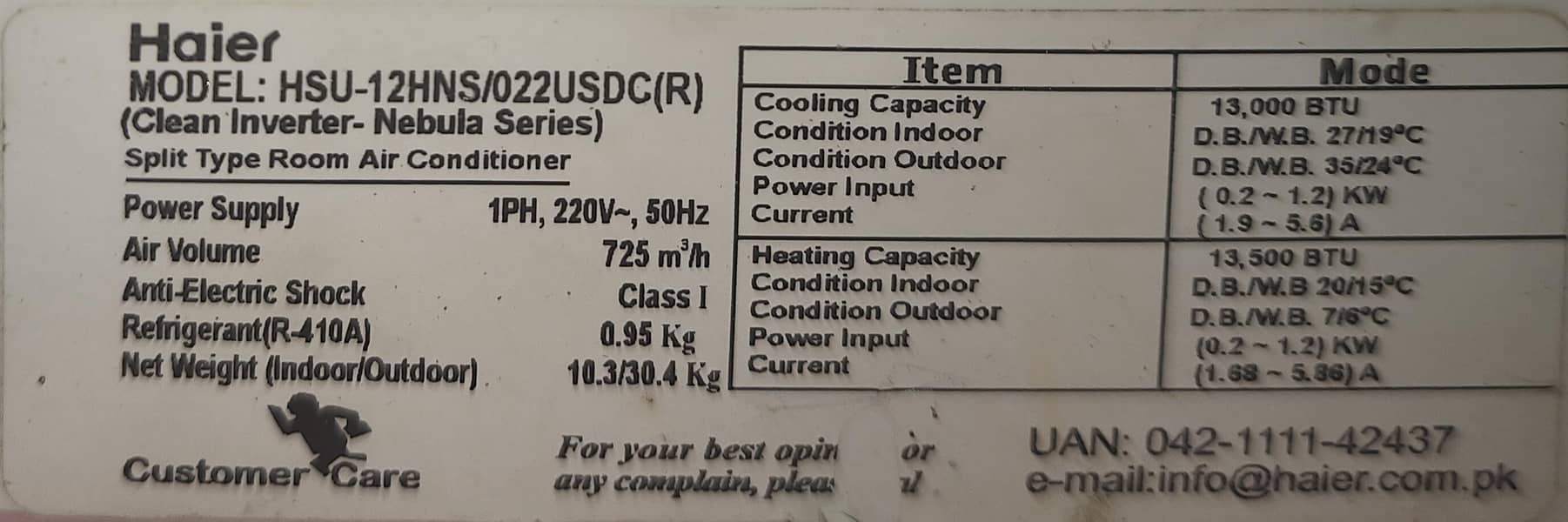 Haier DC Inverter Split Ac 2