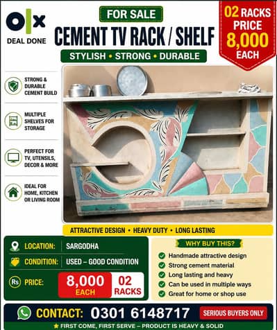 Marble decorated Shelves