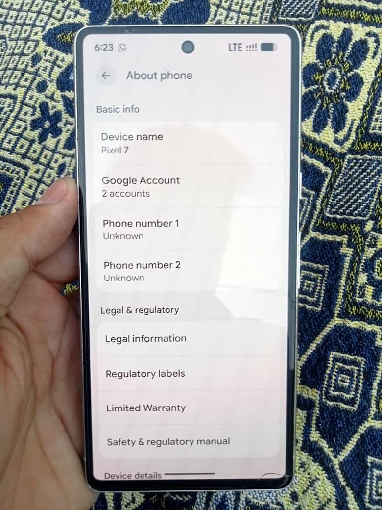 Google Pixel 7 6