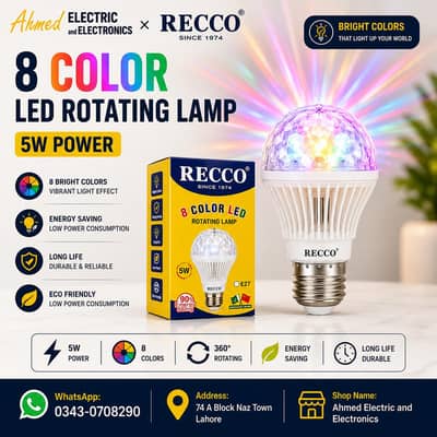 Recco Rotating RGB Bulb