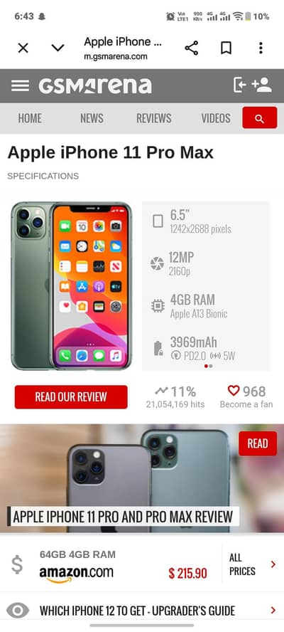 Apple iPhone 11 Pro Max
