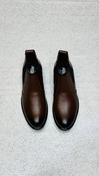 Brown Chelsea Boots Men Formal Casual Leather Style 03432453276