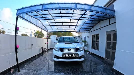 Car parking shades -Fiber sheds- Fiber shades sheet