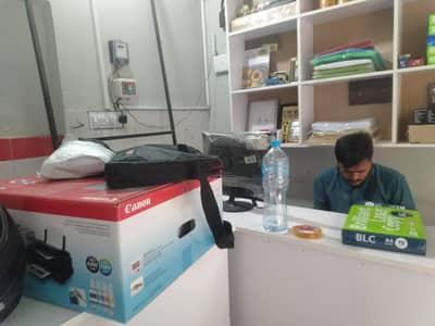 Printing and  designing and cctv  Shop for Sale with All Materiel