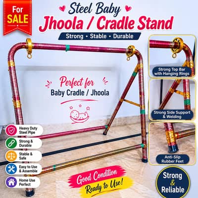 Strong Steel Baby Jhoola / Cradle Stand for Sale”