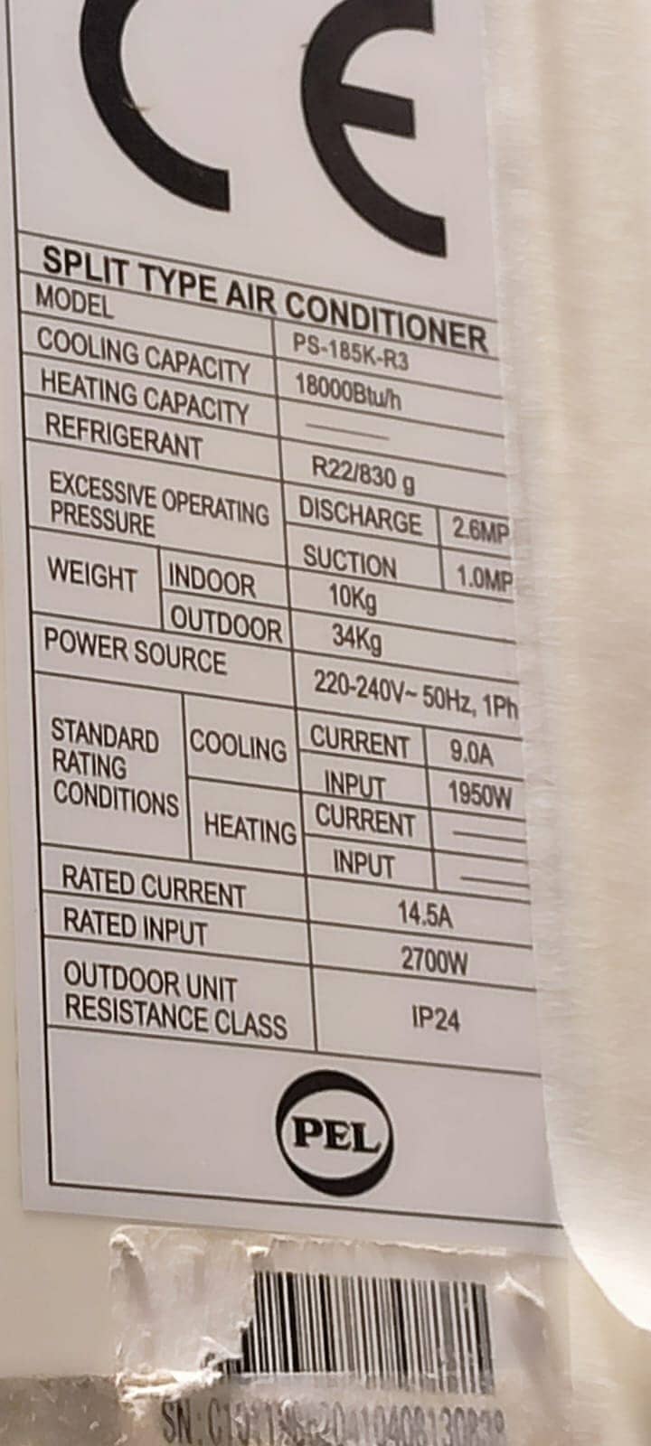 Pel split AC 4