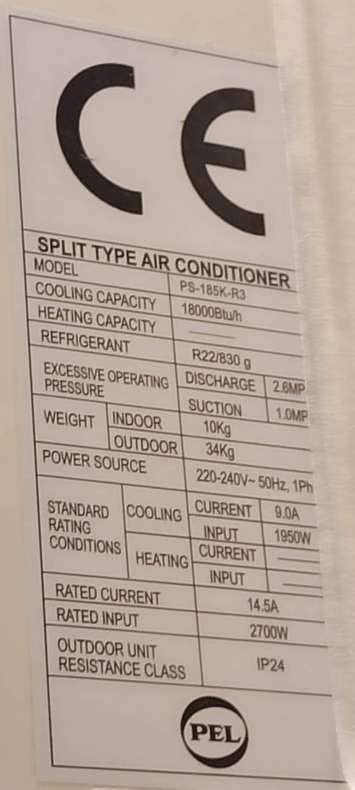 Pel split AC 5