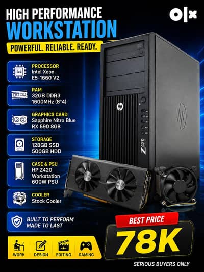 Xeon E5-1660 V2 | RX 590 8GB Gaming PC