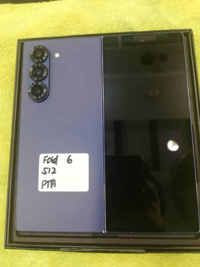Samsung galaxy Z Fold 6 Official pta 512 gb Blue Complete box
