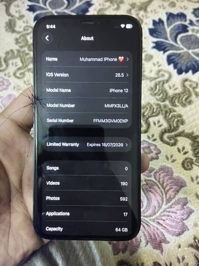Iphone 12jv 64 gb