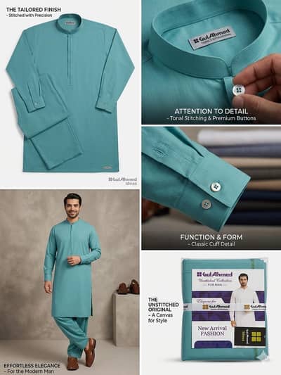 mens shalwar qameez suit unstitched