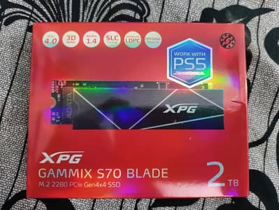 XPG Gammix S70 Blade 2TB PCIe Gen 4 M. 2 NVMe SSD, up to 7400 MB/s