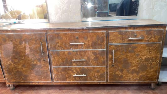 two big size table with waterproof glass sheet