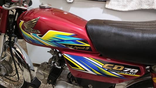 Honda CD 70 2021 First Owner Very Less Used Condition 100 Percent Good