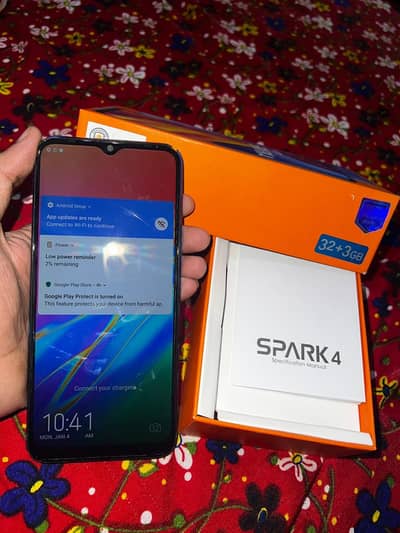 Tecno spark 4 box available