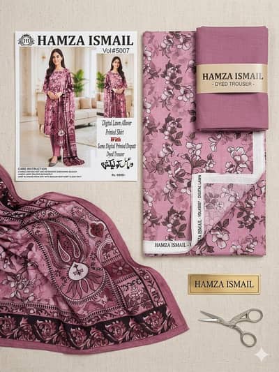 ladies 3 pcs suit unstitched assorted colours and prints