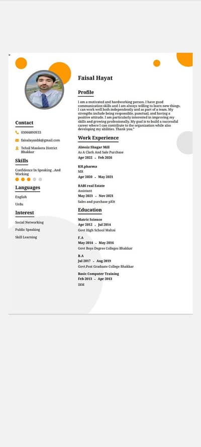 i Need Job In Islamabad call center office boy or Any type of office