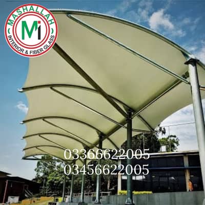 Canopy shade, Car garage porch, sun shade, Pole parking, Dome shade