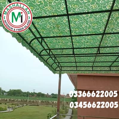 Wall mounted garage canopy shade l Car roof shade l Cafe roof shade