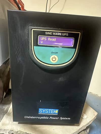 Systek Pure Sine Wave UPS 2000VA/2kVA (24V) For Sale like new 2000W