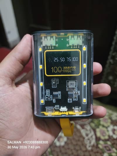 New 10000mah Power Bank With Light