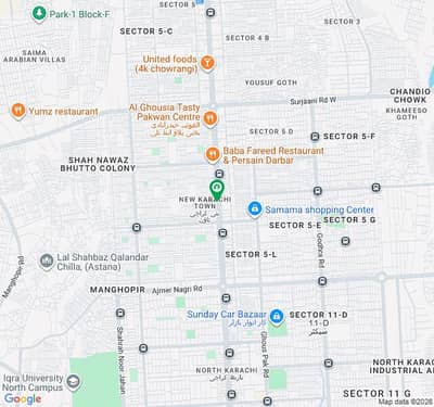 500 Yards, Industrial Plot, Sector 6B, New Karachi Saba Cinema